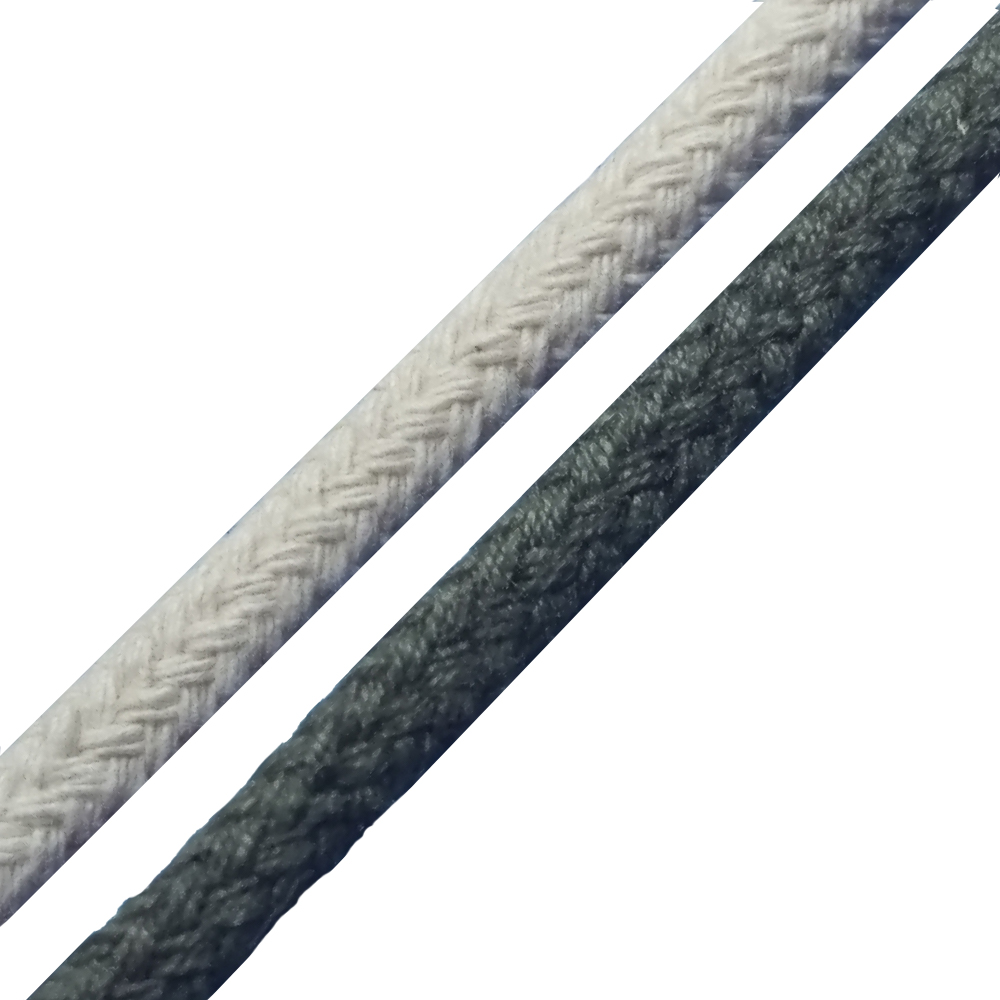Natural Braided Cotton Cord (4mm) - Click Image to Close